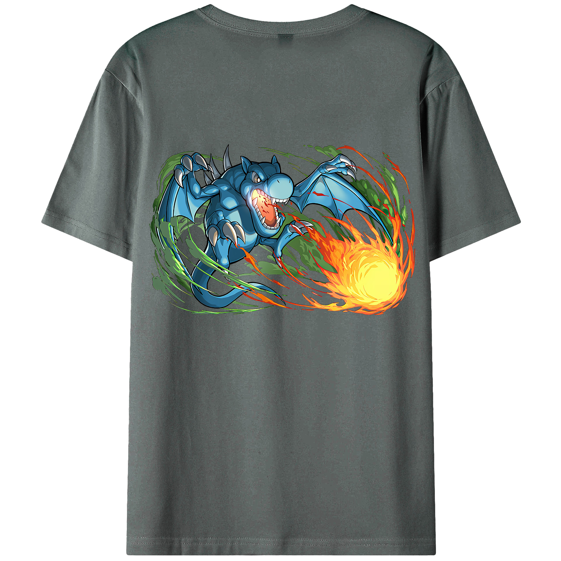 （画像用） 遊☆戯☆王 Yu-Gi-Oh! 綿100％半袖Tシャツ（背面プリント）